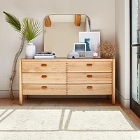 Bremond 6-Drawer Oak Dresser