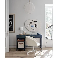 Parke Navy Blue Wood 2-Drawer Kids Desk