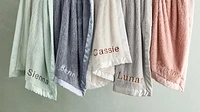 Satin Trim Plush Baby Stroller Blanket