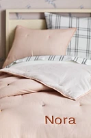 Pop Stitch Elegant Pink Organic Cotton Voile Kids Twin Comforter