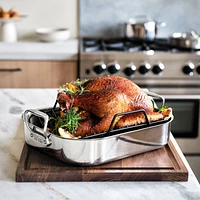 All-Clad ® Stainless Steel Large 16" Roaster with Rack