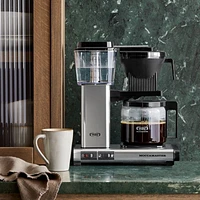 Moccamaster KBGV Select Glass Brewer 10-Cup Polished Silver Coffee Maker