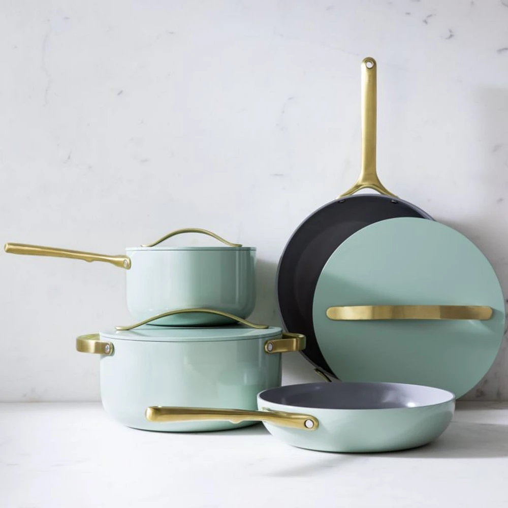 Caraway Home Silt Green 12-Piece Non-Stick Ceramic Cookware Set