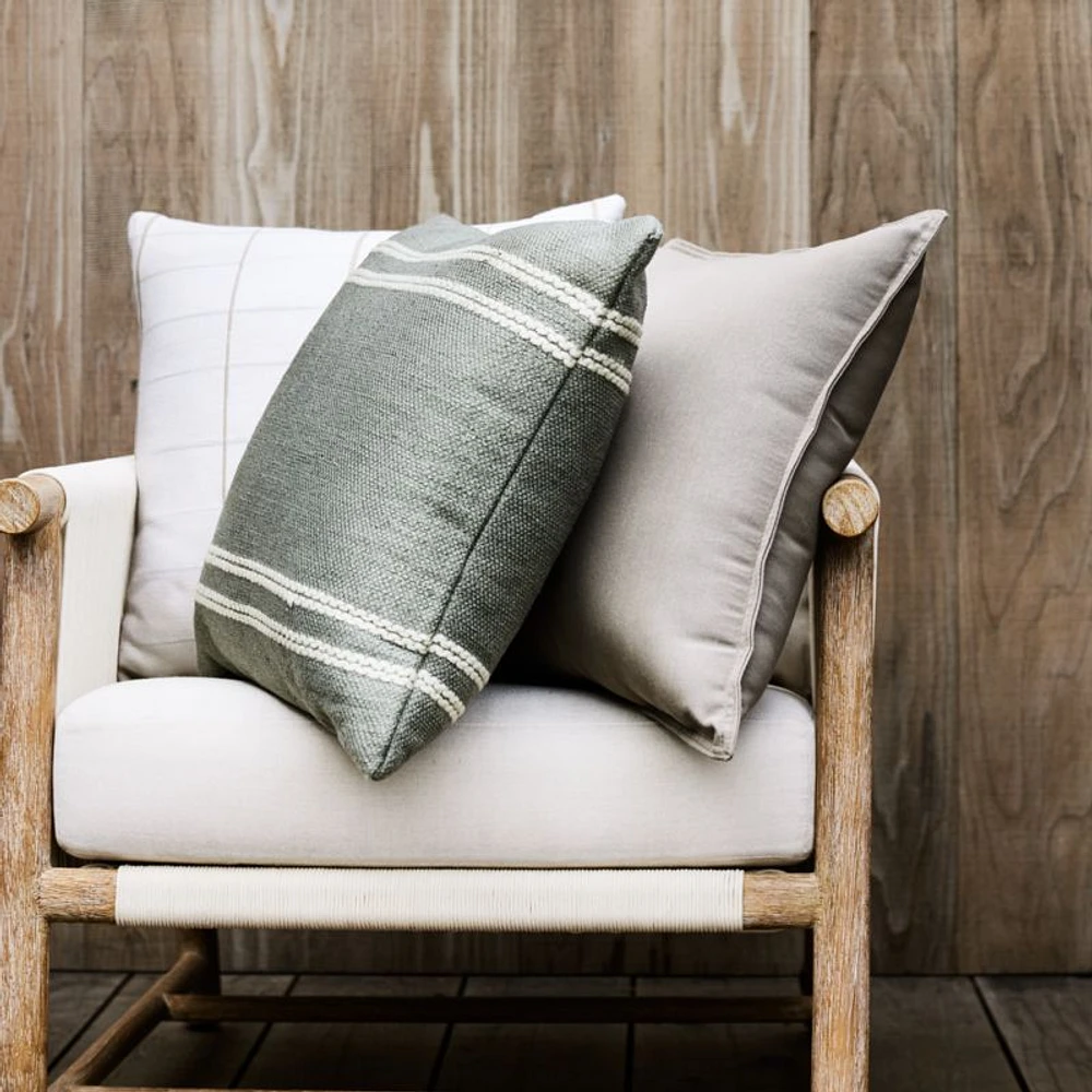 Sunbrella ® 20"x20" Taupe Brown Outdoor Throw Pillow
