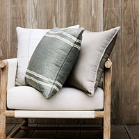 Sunbrella ® 20"x20" Taupe Brown Outdoor Throw Pillow