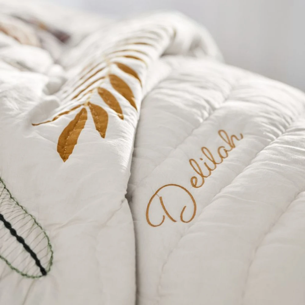 Lovely Leopard Organic Cotton Voile Kids Twin Quilt