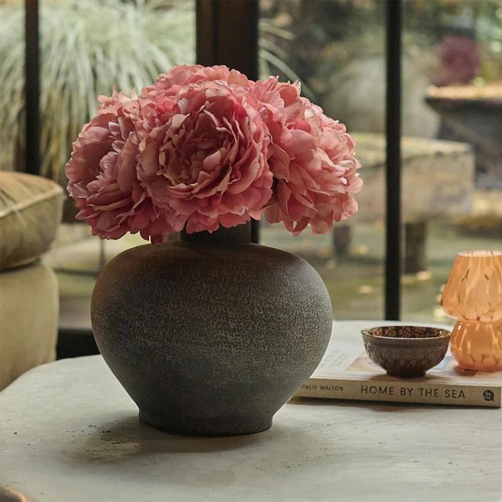 Faux Pink Peony Stem 24" by Abigail Ahern