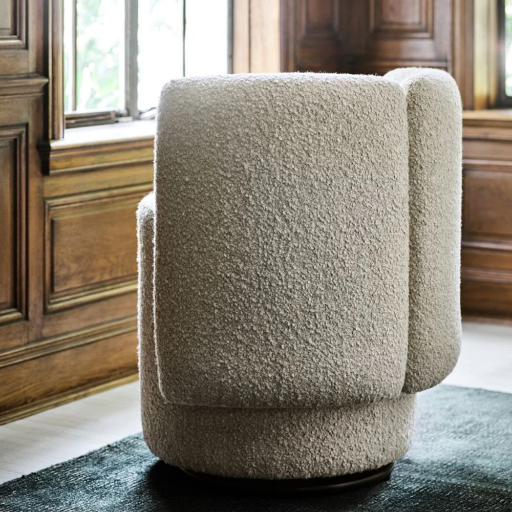 Wills Upholstered Swivel Dining Chair by Brigette Romanek