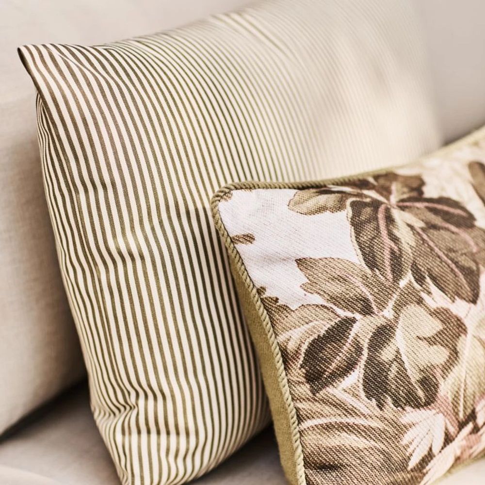 Harman 24"x16" Cream Stripe Outdoor Throw Pillow by Jake Arnold