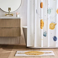 Outer Space Cotton Kids Bath Mat