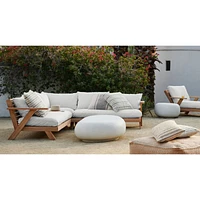 Jeannie Teak Outdoor Chaise Lounge by Leanne Ford