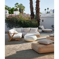 Jeannie Teak Outdoor Chaise Lounge by Leanne Ford