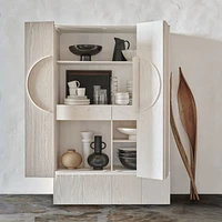 Chalot Bleached Wood 2-Door Storage Cabinet by Leanne Ford