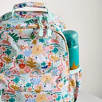 Flower Garden Small Kids Backpack with Side Pockets