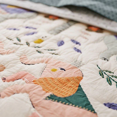 Koshi Wild Animal Organic Cotton Kids Twin Quilt