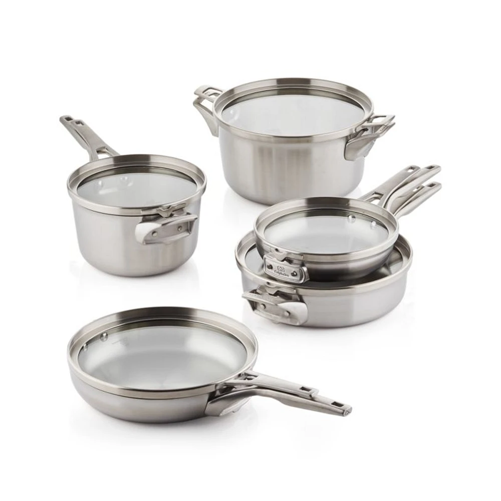 Calphalon ® Premier 10-Piece Space-Saving Stainless Steel Cookware Set
