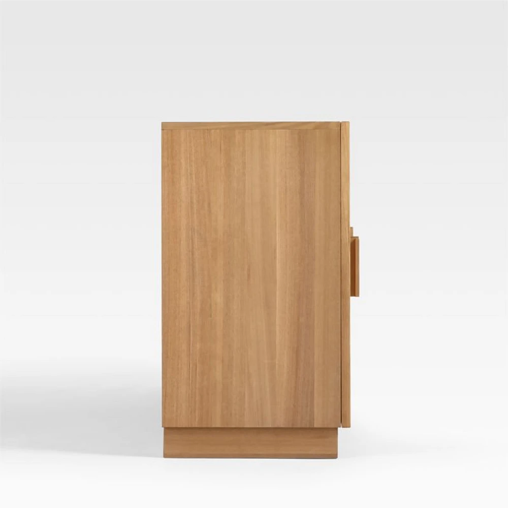 Calypso 72" Natural Wood Storage Media Console