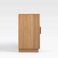 Calypso 72" Natural Wood Storage Media Console