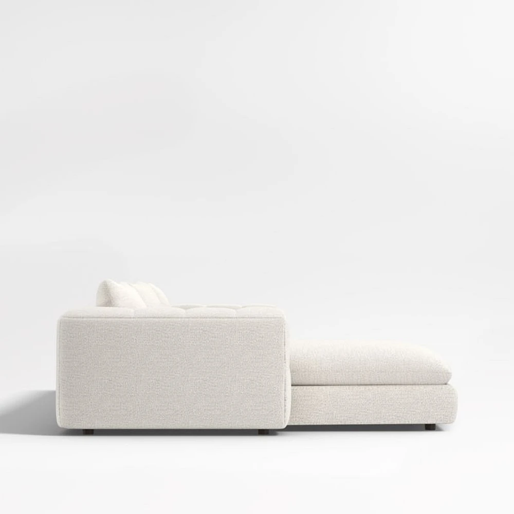 Cambria Bouclé 2-Piece Left-Arm Chaise Sectional Sofa