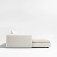 Cambria Bouclé 2-Piece Left-Arm Chaise Sectional Sofa