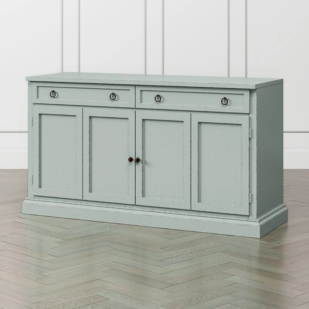 Cameo 64" Blue Grey Modular Storage Media Console