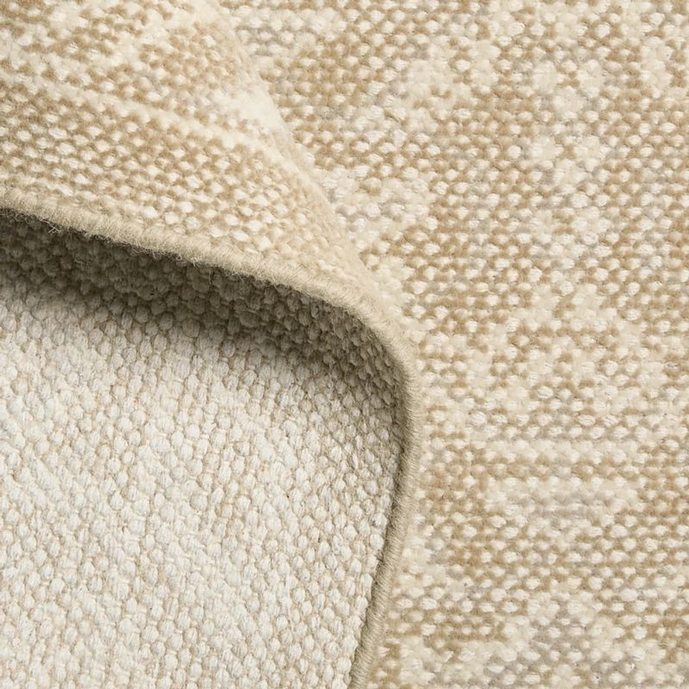 Cannes Wool Traditional Hand-Knotted Beige Area Rug 6'x9'