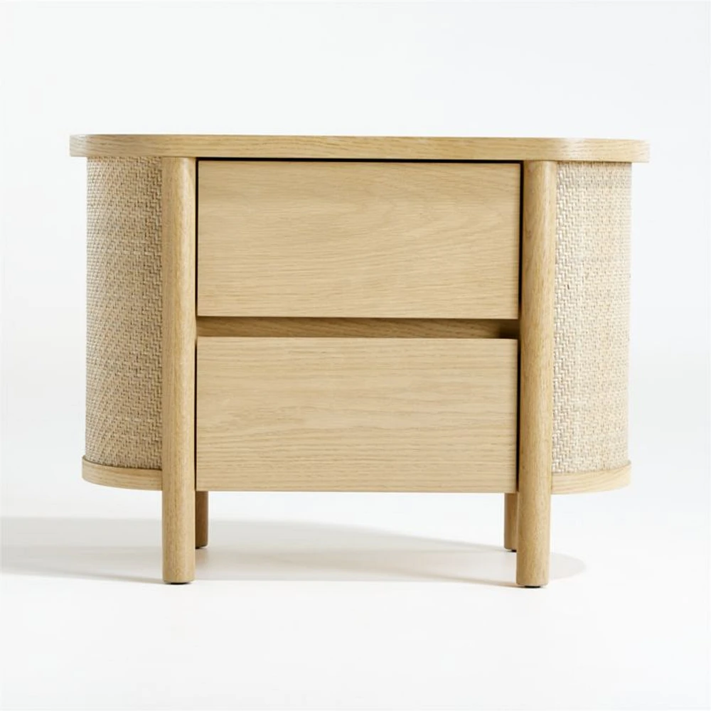 Set of 2 Canyon Natural Wood 2-Drawer Kids Nightstand by Leanne Ford