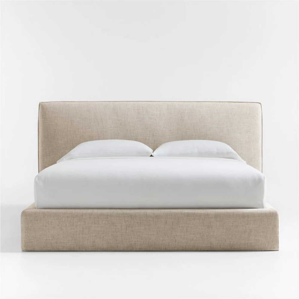 Capri Wheat Slipcovered King Bed