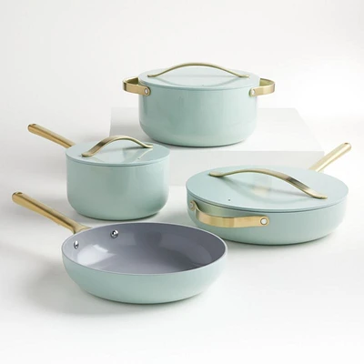 Caraway Home Silt Green 12-Piece Non-Stick Ceramic Cookware Set