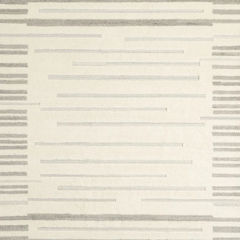 Cardrona Wool Silver Grey Area Rug 9'x12'