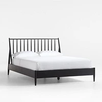 Carson Ebonized Wood Spindle Queen Bed