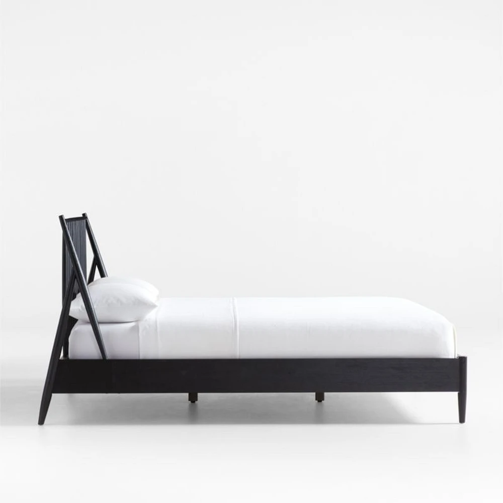 Carson Ebonized Wood Spindle Queen Bed