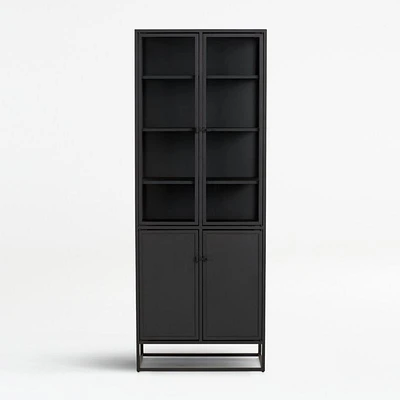 Casement 32" Black Storage Cabinet