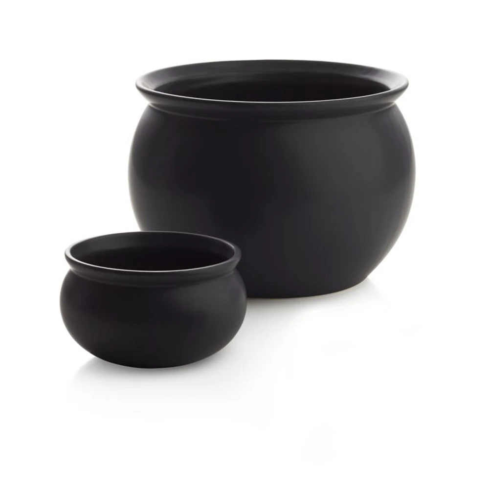 Large Cauldron Halloween Ceramic Serving Bowl