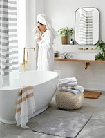 Rylan Organic Cotton Silver Bath Mat 18"x24"