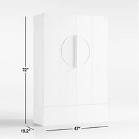 Chalot Bleached Wood 2-Door Storage Cabinet by Leanne Ford