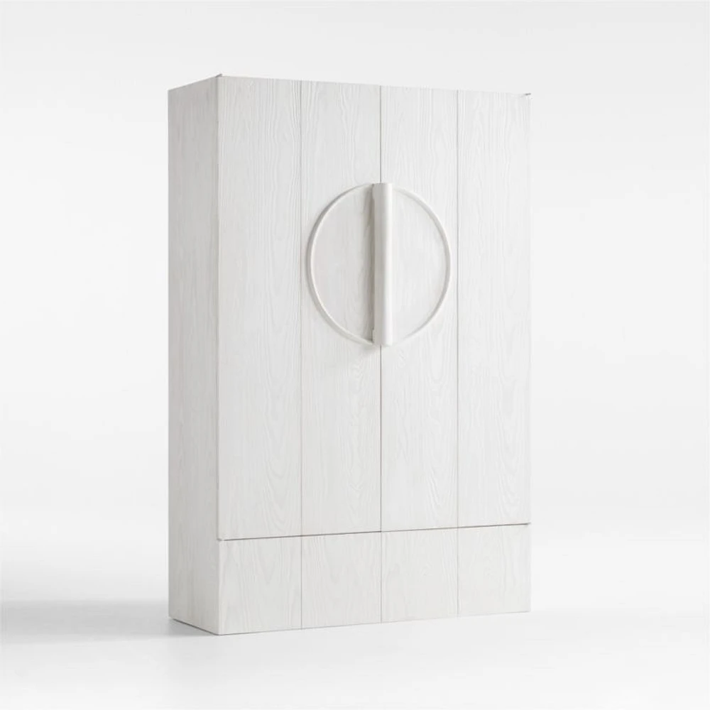 Chalot Bleached Wood 2-Door Storage Cabinet by Leanne Ford