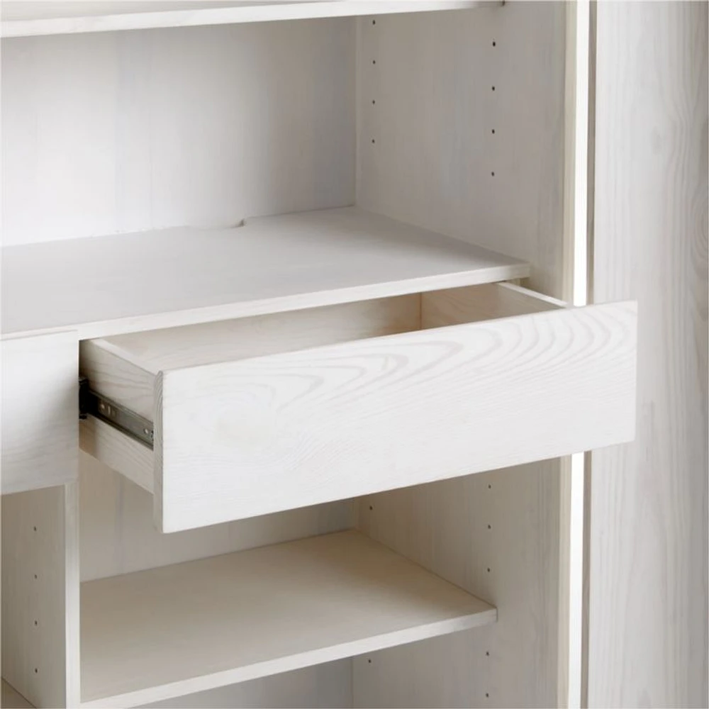 Chalot Bleached Wood 2-Door Storage Cabinet by Leanne Ford