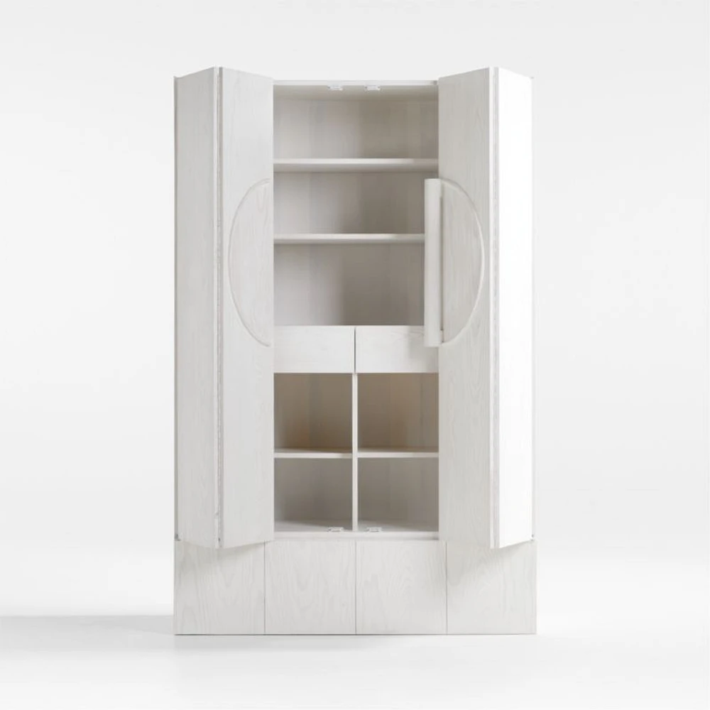 Chalot Bleached Wood 2-Door Storage Cabinet by Leanne Ford