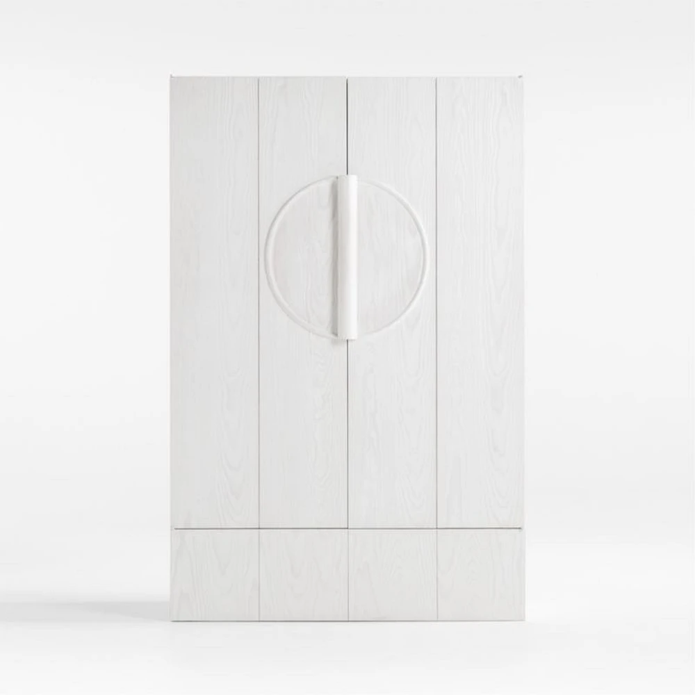Chalot Bleached Wood 2-Door Storage Cabinet by Leanne Ford
