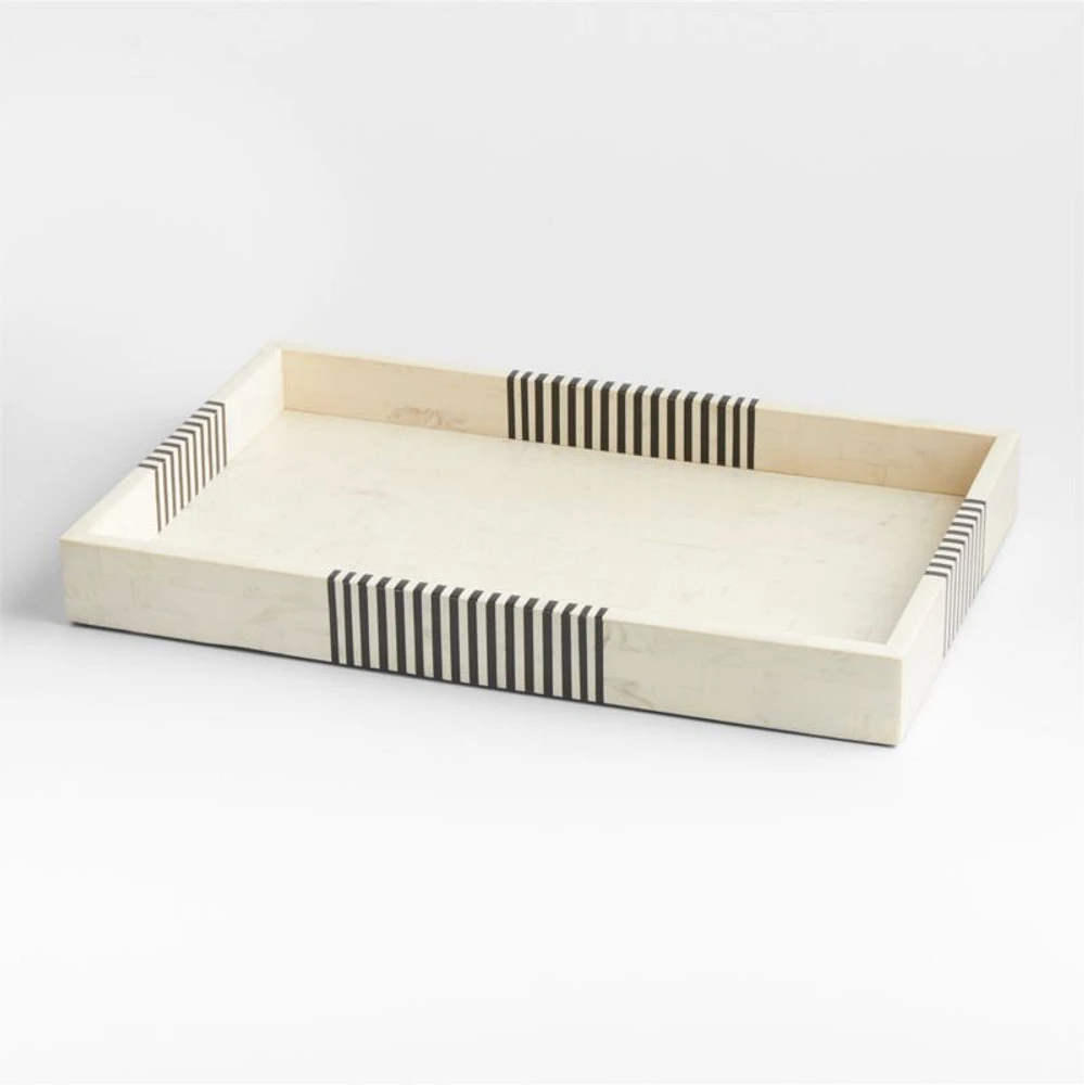 Clara Resin Inlay Decorative Tray 24"