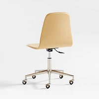 Class Act Flax Yellow and Silver Adjustable Kids Desk Chair