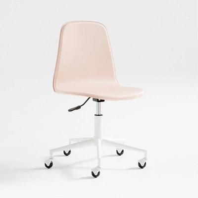 Class Act Elegant Pink & White Adjustable Kids Desk Chair