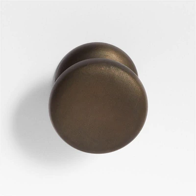 Classic Round Brushed Bronze Cabinet Knob