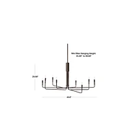 Clive 8-Arm Bronze Chandelier Light