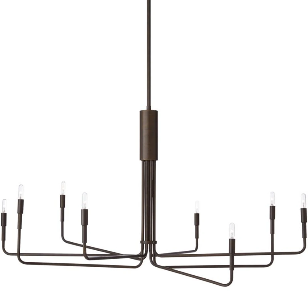 Clive 8-Arm Bronze Chandelier Light