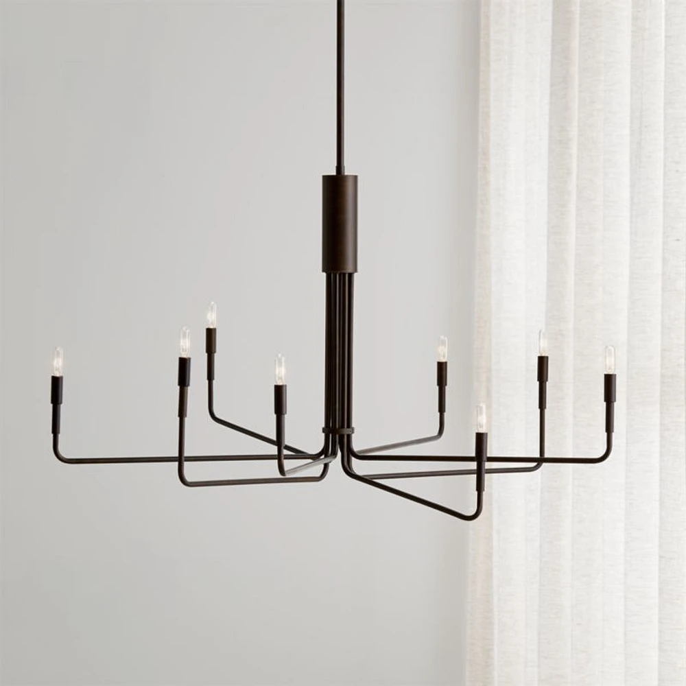 Clive 8-Arm Bronze Chandelier Light