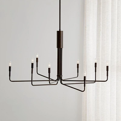 Clive 8-Arm Bronze Chandelier Light