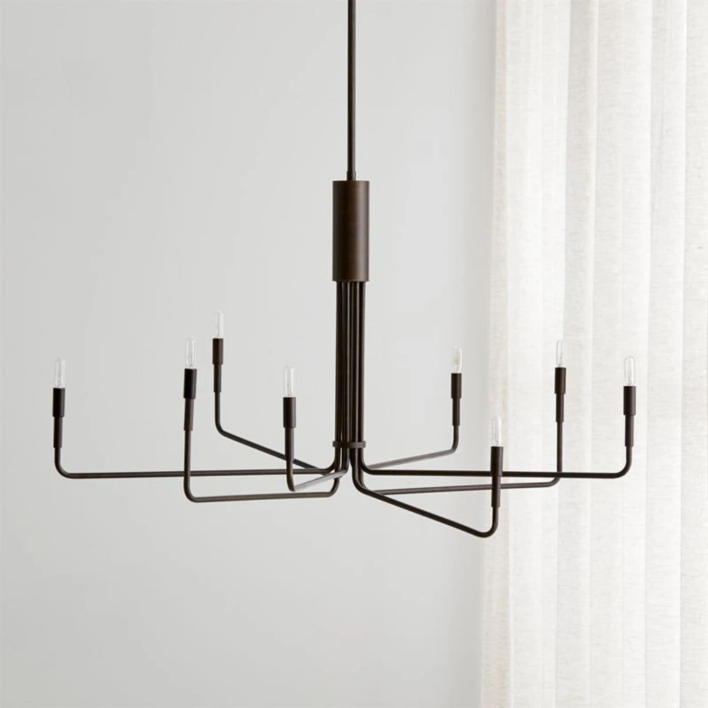 Clive 8-Arm Bronze Chandelier Light