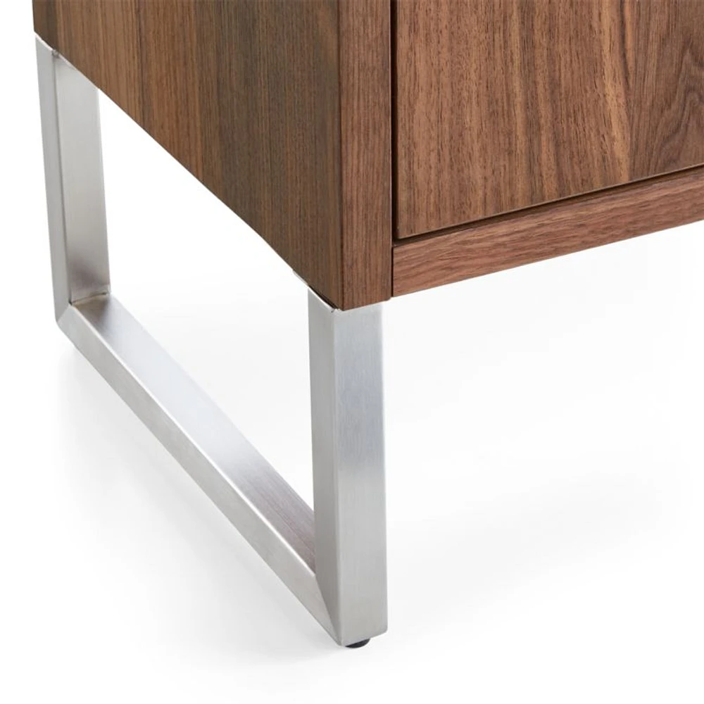 Clybourn 32" Walnut Storage Bookcase